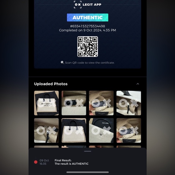 Saint Laurent Rive Gauche Black Tote Bag - Picture 15 of 16